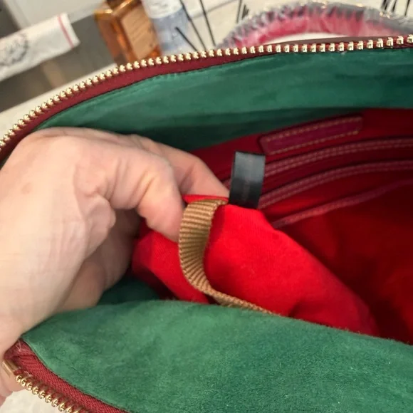 Dooney and Bourke large Florentine fuchsia satchel - Picture 12 of 13